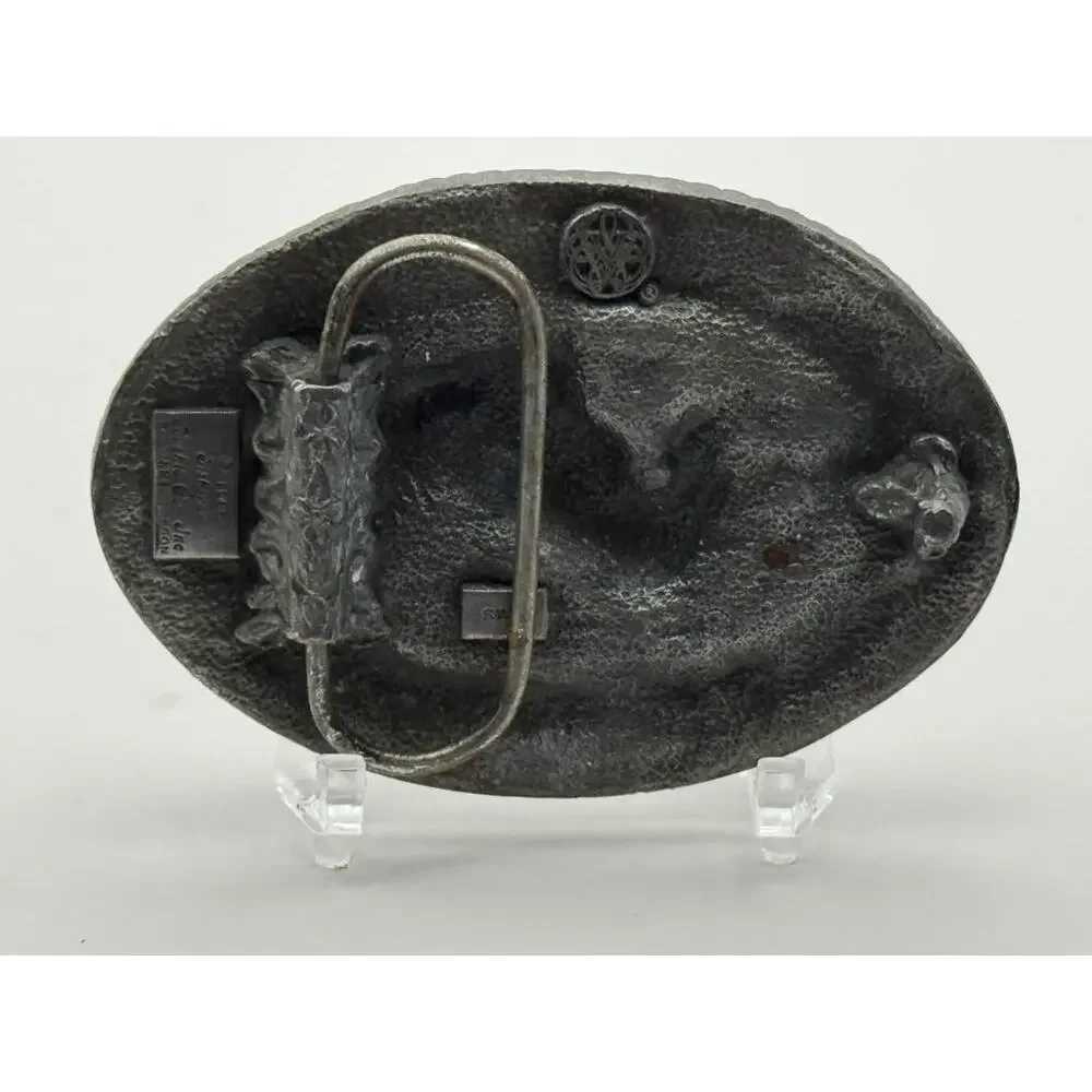Siskiyou Buckle Co. Ornate Horse Head Belt Buckle Vintage Western Collectible